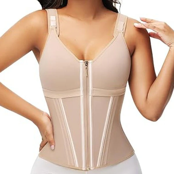 WAIST SHAPEWEAR WITH BRA TUMMY CONTROL GIRDLE WORKOUT SHAPEWEAR WITH ADJUSTABLE SHOULDER STRAP - Image 7